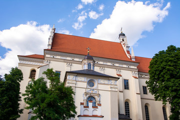 Fototapeta premium Church of St. John the Baptist and St. Bartholomew, Kazimierz Dolny, Poland