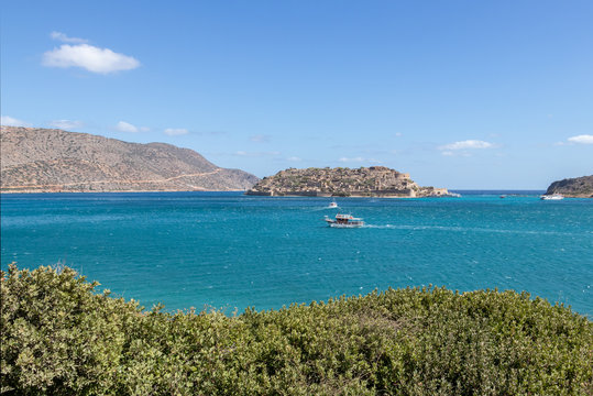 Blick auf die Spinalonga Insel