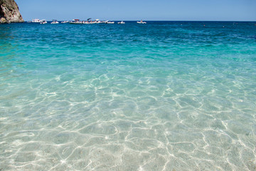 Beach in Cala Gonone in The Emerald Coast, Orosei Gulf, Sardinia, Italy