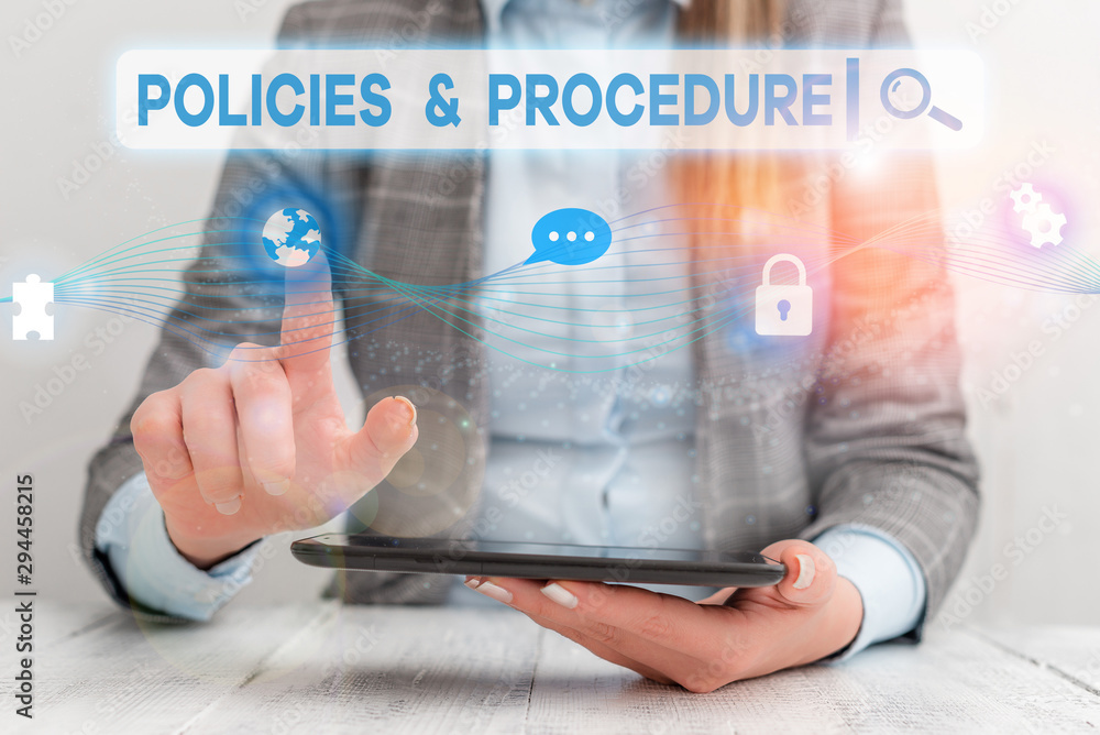 Poster text sign showing policies and procedure. business photo showcasing list of rules defines customer a