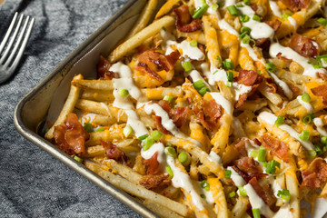 Homemade Bacon Cheddar Ranch Fries