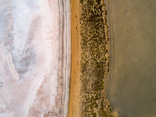  Salt, sand, mud - Salt lake in the summer reserve