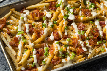 Homemade Bacon Cheddar Ranch Fries