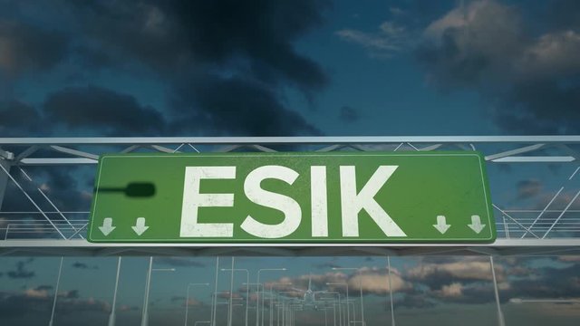 the plane landing in Esik kazakhstan