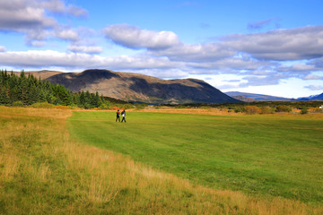 Obraz premium Pingvellir National Park in Iceland, Europe