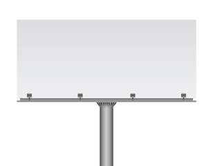 Blank billboard mockup. Vector illustration