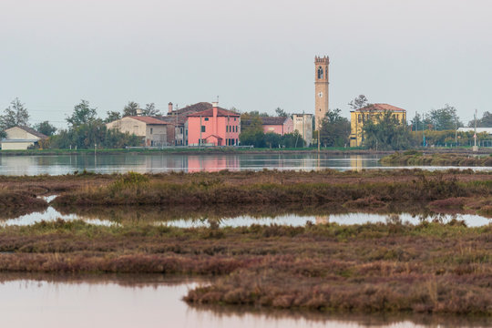The village of Lio Piccolo in the Venice lagoon