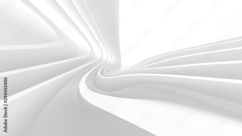 Poster futuristic cosmic station animation. abstract architecture background