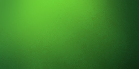 Fototapeta premium Green background with bright corner light and dark black border with abstract old vintage texture design