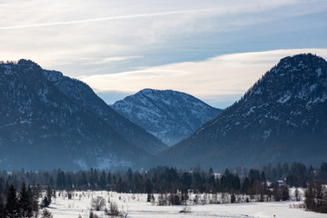 Winterlandschaft in Bayern