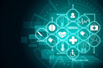 Medicine and innovation concept