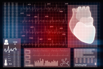 Medical cardiology concept