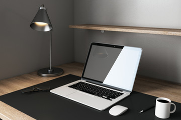 Wooden designer desktop