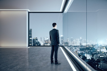 Businessman in contemporary office