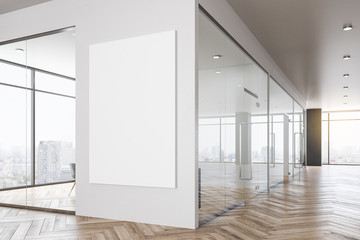 Obraz na płótnie Canvas Luxury office interior with banner