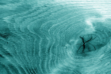 Wooden board texture in cyan tone.