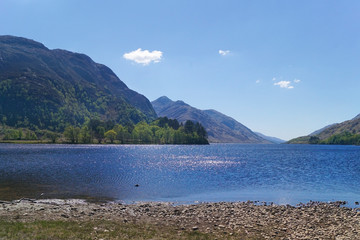 Loch Shiel seen from Glenfinnan in the Scottish highlands
