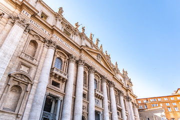 Fototapeta na wymiar Papal Basilica of St. Peter in the Vatican
