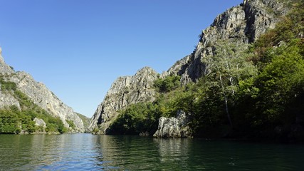 colorful matka canyon in northern macedonia