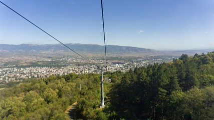 cable car in macedonial capitol skopje