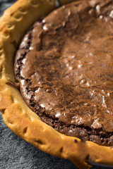 Homemade Chocolate Brownie PIe