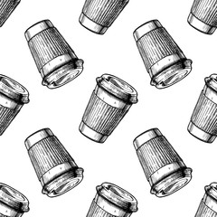 coffee seamless pattern