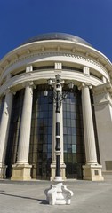 building in the modern city centre of skopje