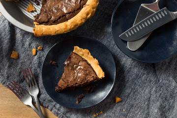 Homemade Chocolate Brownie PIe