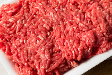 Raw Organic Red Ground Minced Beef