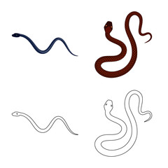 Isolated object of mammal and danger sign. Collection of mammal and medicine stock vector illustration.