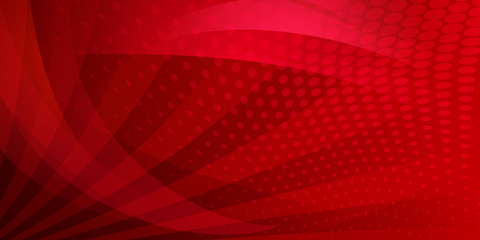 Abstract background of dots and intersecting lines in red colors