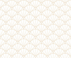 Seamless Art Deco Pattern. Vintage geometric minimalistic background. Abstract Luxury Illustration.
