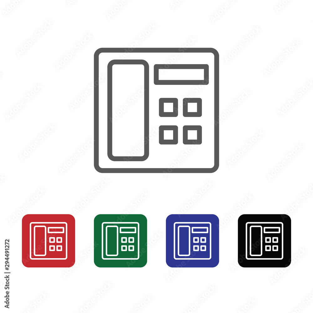 Poster fax, phone vector icon. element of phone for mobile concept and web apps illustration. thin line ico