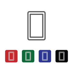 Mobile, phone vector icon. Element of phone for mobile concept and web apps illustration. Thin line icon for website design and development. Vector icon