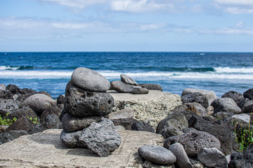 Fototapeta na wymiar Beach with stones
