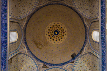 Ceiling of the Bibi-Khanym mosque, Samarkand, Uzbekistan