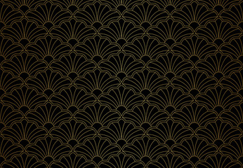 Vector abstract seamless pattern. Geometric classical background. Retro stylish texture.
