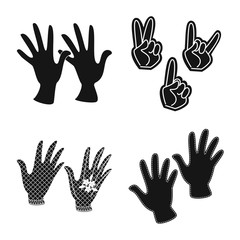 Isolated object of warm and comfort logo. Set of warm and style stock symbol for web.