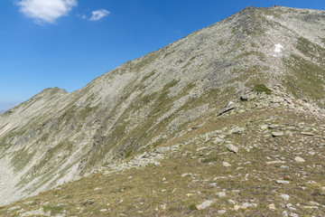 Trail to climbing a Kamenitsa peak, Pirin Mountain, Bulgaria