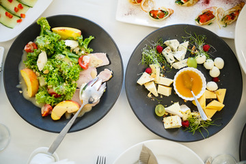 Beautiful and delicious restaurant meals