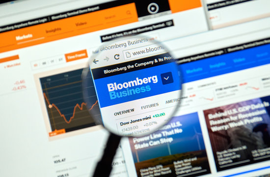 Bloomberg internet page