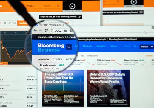 Bloomberg internet page