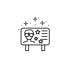 Fame advertising marketing icon. Element of famous