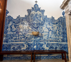 Estoril Parish Church of Saint Anthony (the Padua man and the devil; St Anthony defends Andrew from the devil)