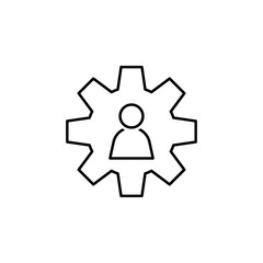 Settings icon. Element of head hunting icon
