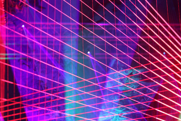 laser lights show on stage