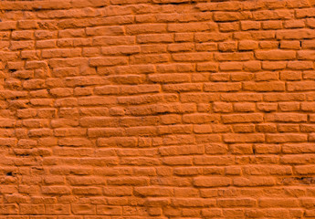 textura de parede de tijolos laranja