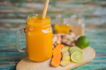 Drink Jamu. Indonesian traditional drink in bali