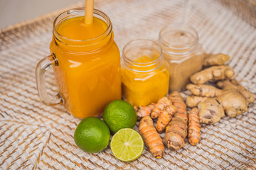 Drink Jamu. Indonesian traditional drink in bali