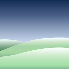 Beautiful nature landscape vector illustration. Cloudy day flat poster. Poster for your business design.